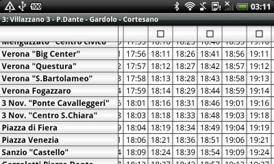Trento bus schedule